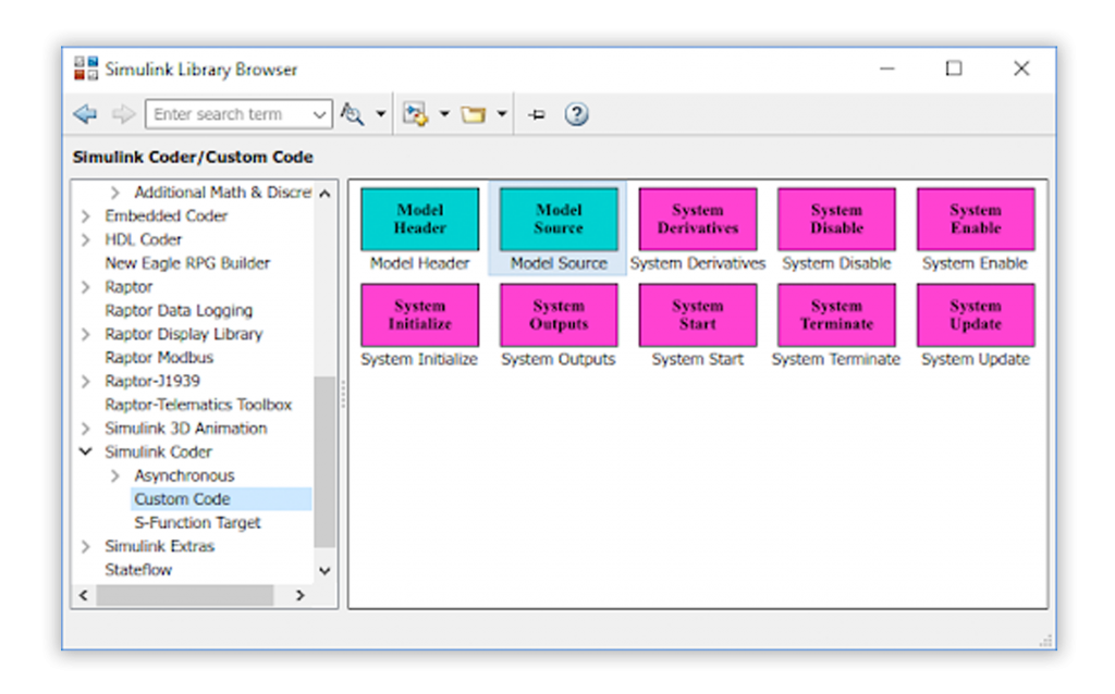 custom code blocks