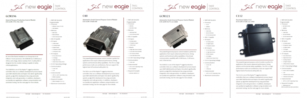 New Eagle electronic control modules - ISO 26262 compliance